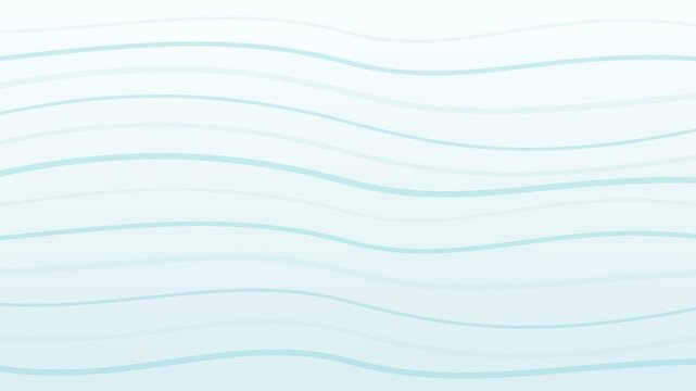 Light blue background with delicate, thin lines elegantly waving and flowing across the screen, creating a subtle and serene motion graphic perfect for a modern and clean presentation