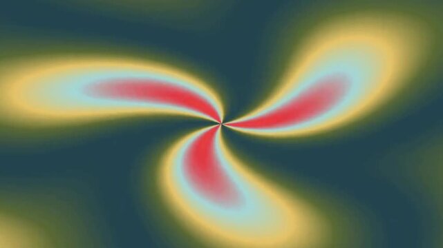 Abstract Swirl Pattern in Warm Orange and Soft Blue Tones with Center Radiating Motion