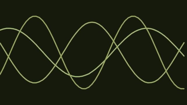 Abstract Wave Patterns in Dark Studio Lighting