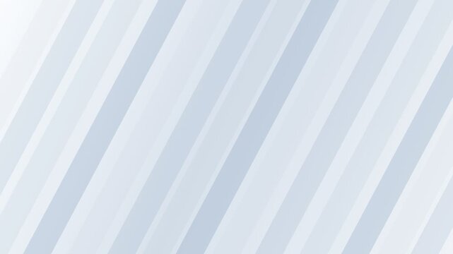 Clean and elegant looping animation featuring soft blue and white diagonal stripes moving smoothly across the screen, creating a minimal and stylish corporate background for presentations