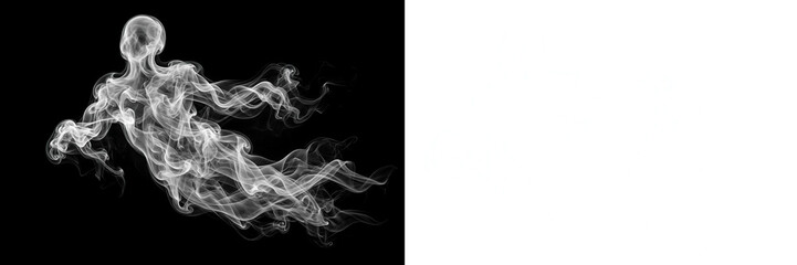 Ethereal Vapor Spirit and Ghost Concept Featuring a Flowing Mist Character © mashiur