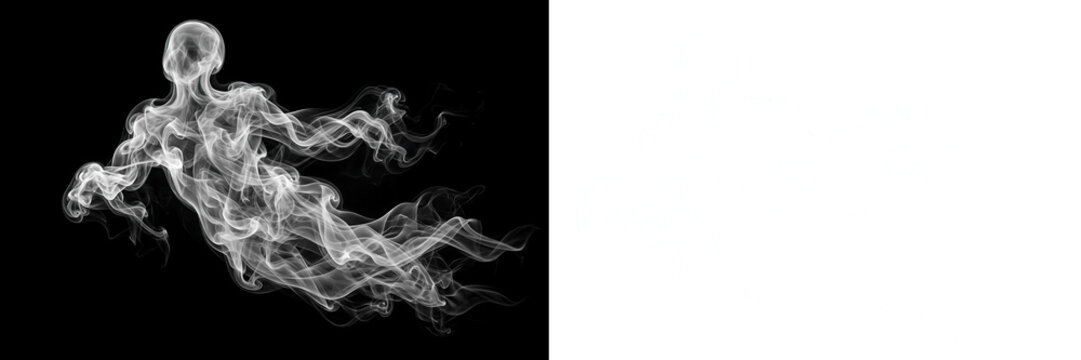 Ethereal Vapor Spirit and Ghost Concept Featuring a Flowing Mist Character