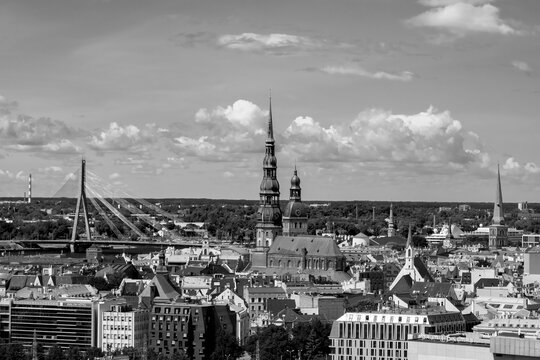 view of the old city of riga