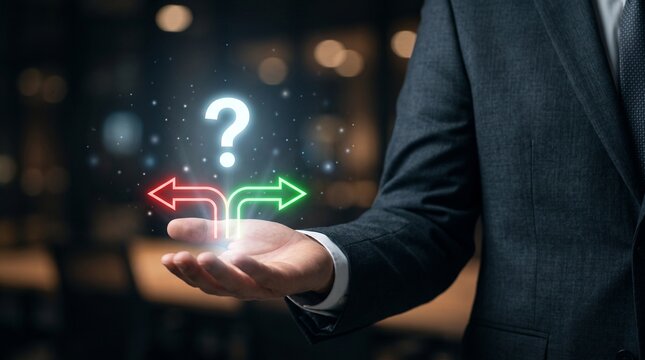 Business Decision Making for Strategic Choice, Risk Assessment, and Opportunity Planning with Directional Arrows, Leadership Guidance, Uncertainty Analysis, and Enterprise Growth Strategy