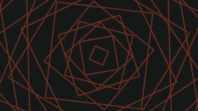 Geometric Spiral Pattern in Dark Red Lines Creating Hypnotic Concentric Squares