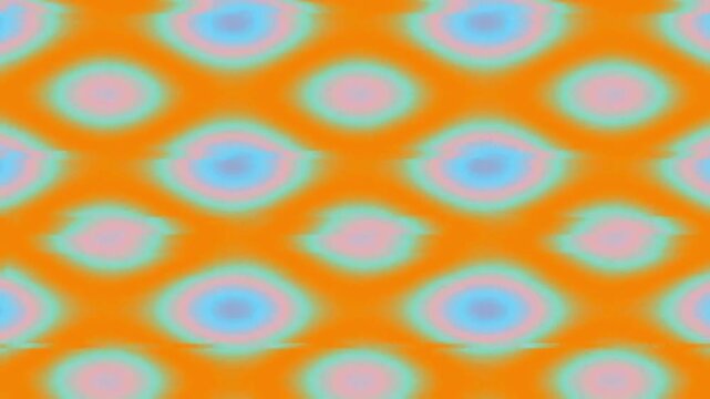 Abstract Patterning Floating Colors in Bright Orange and Blue Daze