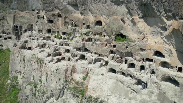 rock caves in the mountains