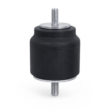 Industrial rubber buffer anti-vibration mount isolation damper isolated on white background
