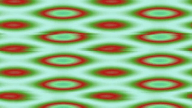 Abstract Patterning Circles motif in vivid green red soft focus
