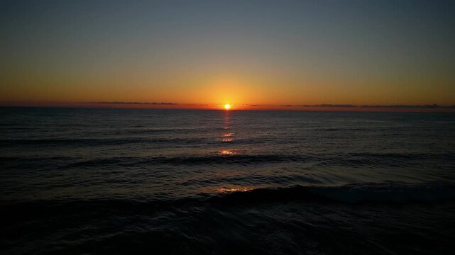 sunset on the beach