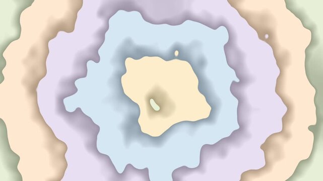 Looping motion of an abstract background with colorful gradient shapes.