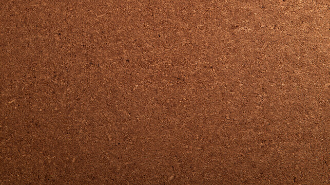 Brown Cork Board Texture Background Surface Close Up