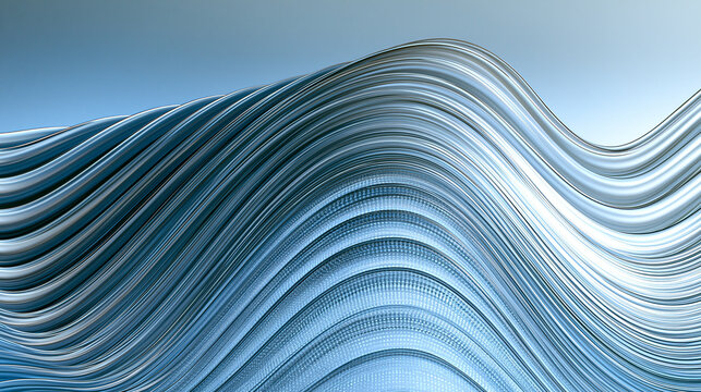Abstract Blue Wave Background for Modern Technology Design
