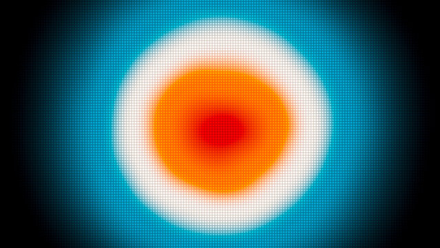 Orange red halftone circle gradient glow abstract background texture radial dot pattern design digital modern wallpaper backdrop