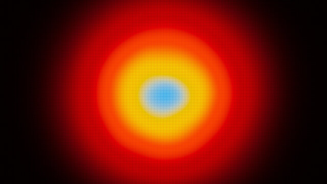 Red blue halftone orb gradient glow abstract background texture radial dot pattern design digital modern wallpaper poster