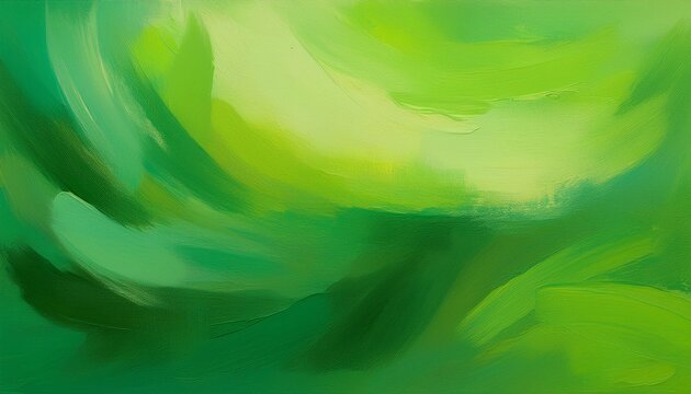 Abstract Green Painting Background