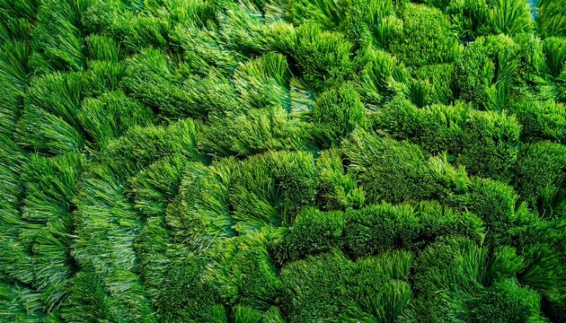 Bright Green Artificial Grass Lawn Turf Texture Background
