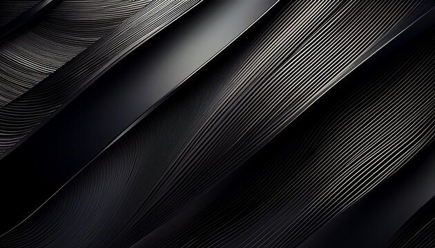Abstract Background Of Luxury Black Lines Banner Slides Background