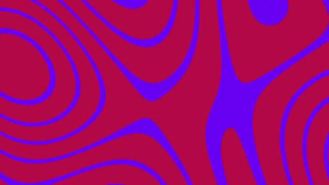 Abstract Pattern Bedazzling Swirls in Deep Red and Blue Colors