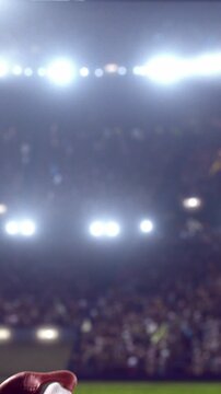 Soccer Player Running at Full Speed, Motion Blur