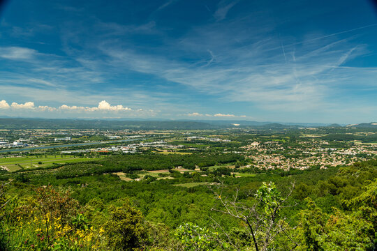 Panoramic View of the Rh&ocirc;ne Valley near Boll&egrave;ne