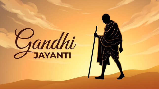 Mohandas Karam Chandra Gandhi Birthday. Mahatma Gandhi Poster Design