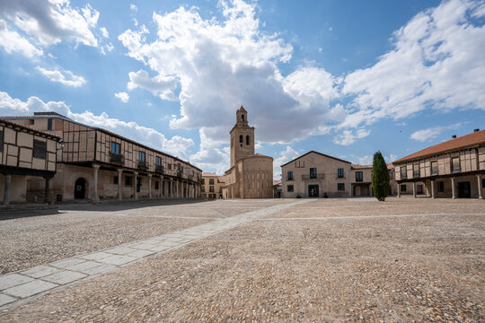 Arevalo, Spain - June 16, 2026: Ar&eacute;valo Town Square