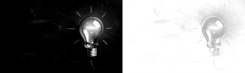 Glowing light bulb with light rays isolated on a transparent background PNG element. Perfect for creative ideas, business innovation, and educational concepts overlay design. © Kyrylo