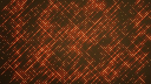 Ulam Prime Spiral Lattice of Glowing Dots Revealing Diagonal Prime Bands Seamless Loop Background in subtle amber tones
