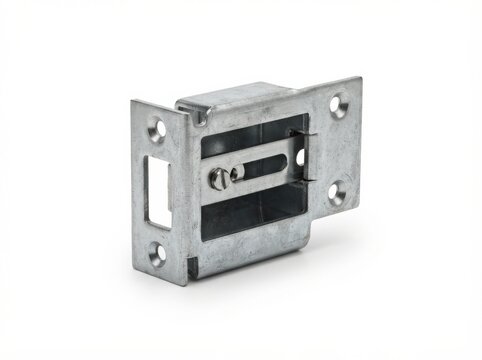 Metal door strike plate box mortise lock accessory with hardware, security