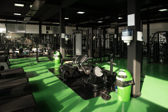 Large Modern Gym With Workout Equipment