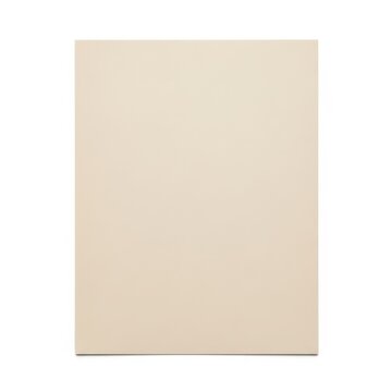 A single blank rectangular sheet of light beige paper or card stock
