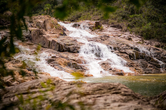 the 5 sisters waterfalls in Eastern Belize, Central America