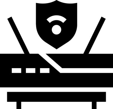 Router Connection Safety Icon
