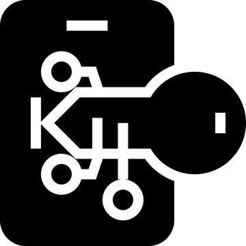 Smartphone Key Access Icon
