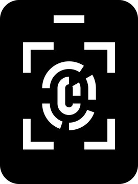 Smartphone Fingerprint Icon
