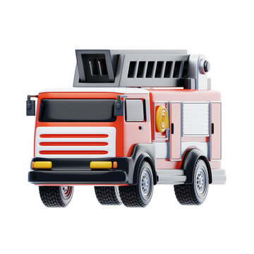 Fire Engine Truck With Ladder