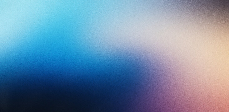 Grainy color gradient background, purple pink yellow light blue noise texture smooth glowing vibrant header, poster, wallpaper, banner backdrop design