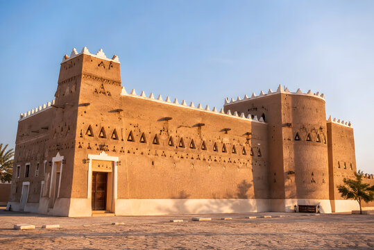 Restored Mud-Brick Fort In Historic Najd Region Saudi Arabia