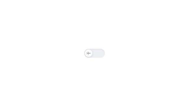 Airplane Mode Toggle Switch Interface Icons