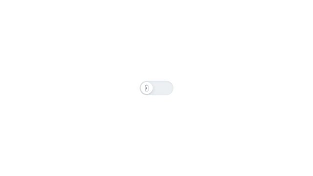 Eco friendly energy saving battery toggle switch icon