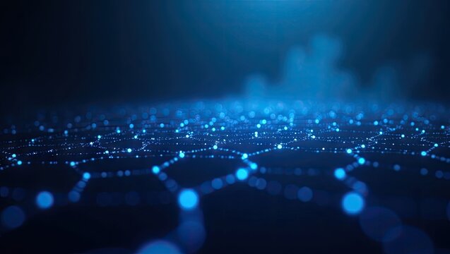 Abstract dark blue blurred background