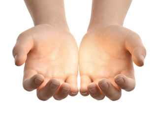Two open hands reaching forward © Design Formula