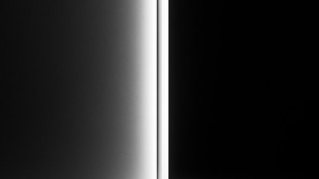 Minimalist Black and White Abstract Light Edge Background