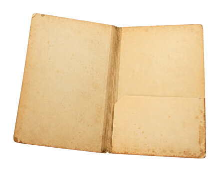 Open Archival Folder on Transparent Background