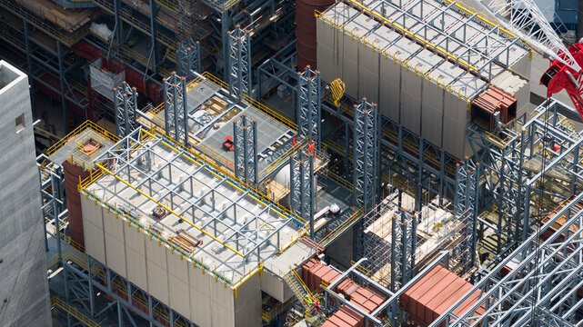 London, United Kingdom - 16 July 2026: Aerial view of Edmonton Energy Recovery Facility Construction