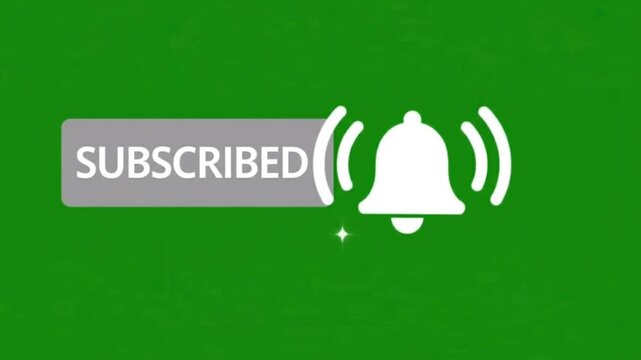 Social Media Subscription Call to Action with Notification Bell and Subscribed Button