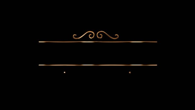 luxury elegant wording titles design for motion graphic montage with alpha channel