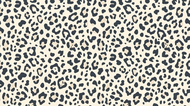 Seamless Leopard Print Pattern Background Texture