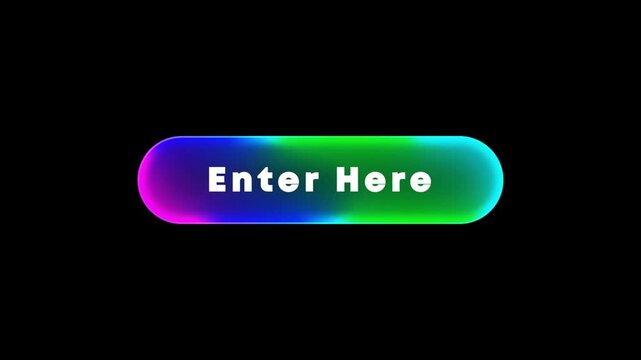 Enter Here Colorful Gradient Button Animated Glowing Icon